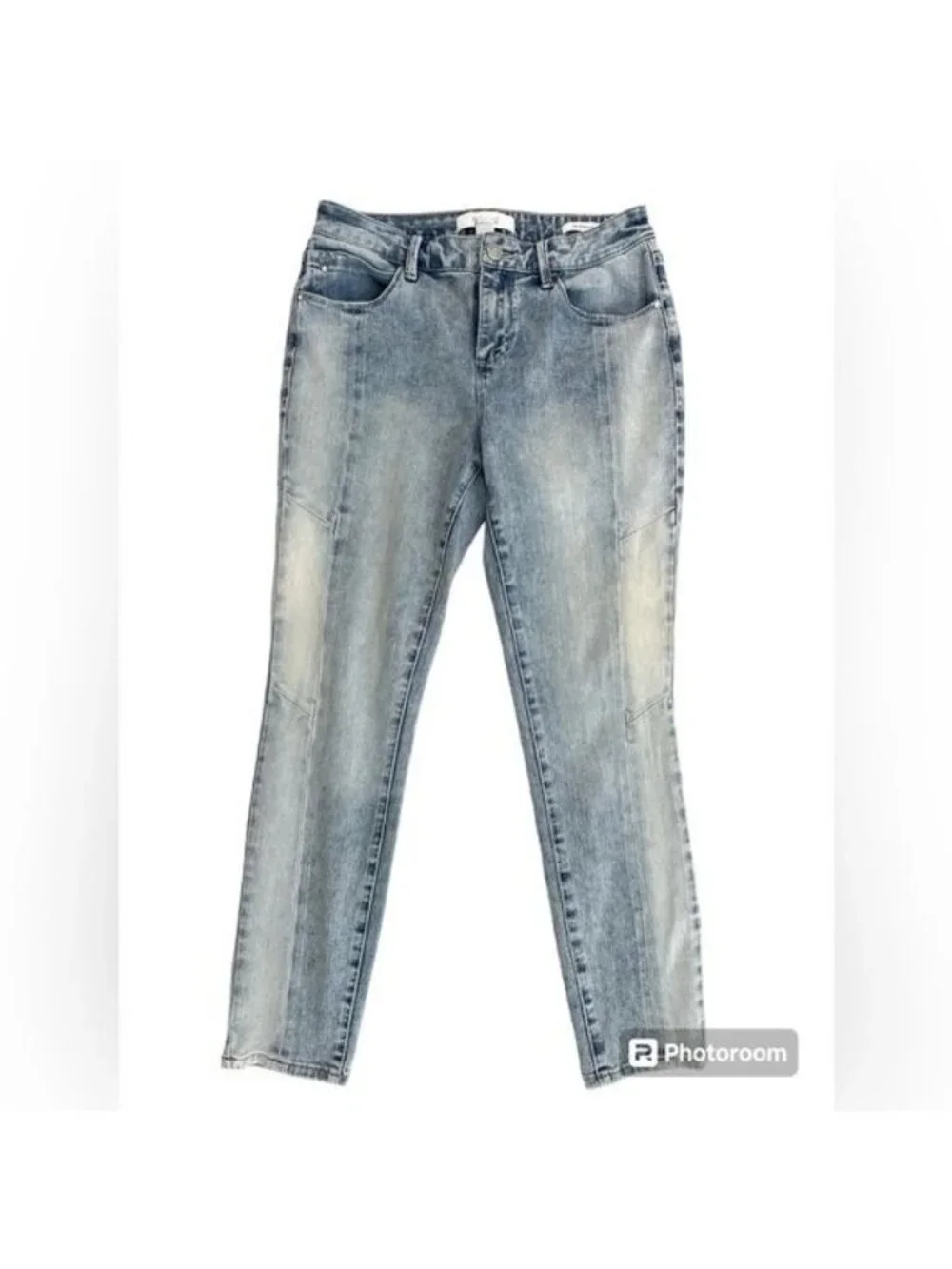 Skinnygirl Distressed Skinny Ankle Jeans - Light Blue (Size 27)